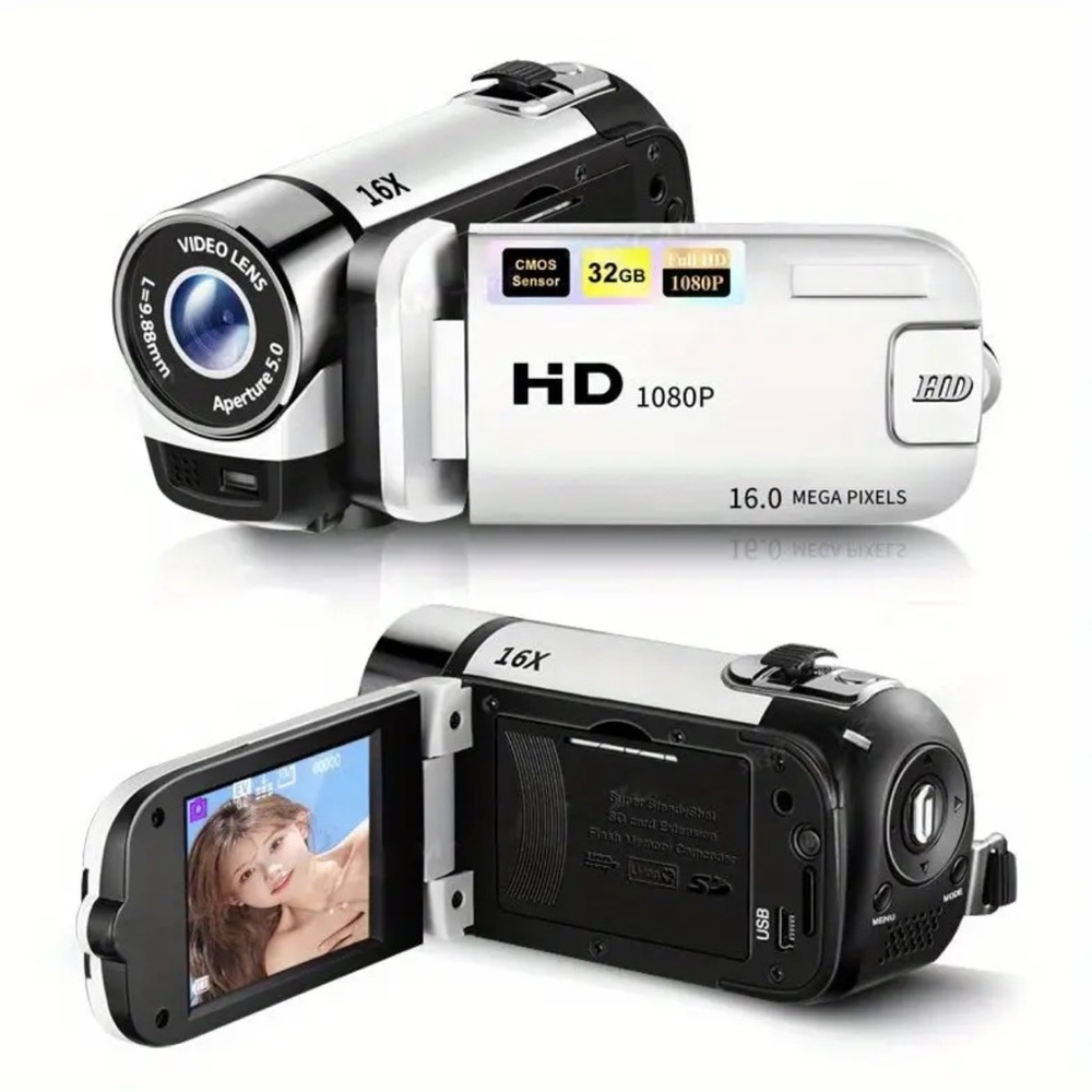 NEW HD Digital Camera with 16x Zoom - Handheld Video Recorder for Home